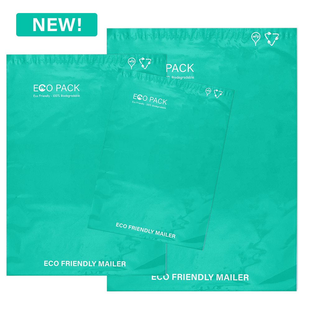 Eco Friendly Biodegradable Mailers (Turquoise)